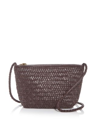 Signature Woven Leather Crossbody Bag