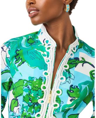  Shealyn 3/4 Sleeve Stretch Cotton Dress