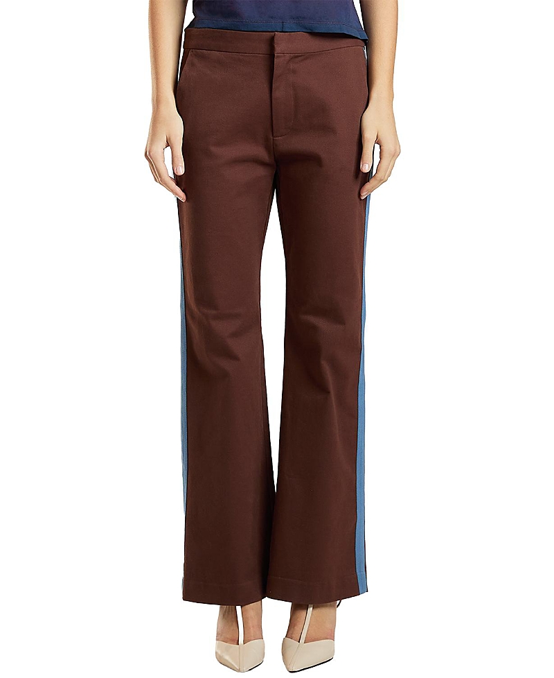 Cynthia Rowley Cotton Cropped Flared Pants
