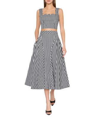 Robin Gingham Midi Skirt
