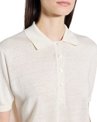 Semi Sheer Polo Top