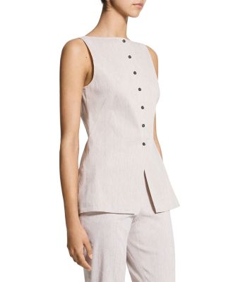 Boat Neck Sleeveless Top