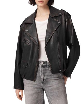 Samina Leather Biker Jacket