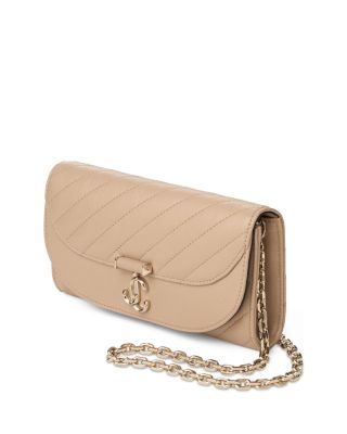 Avenue Curve Leather Wallet on Chain