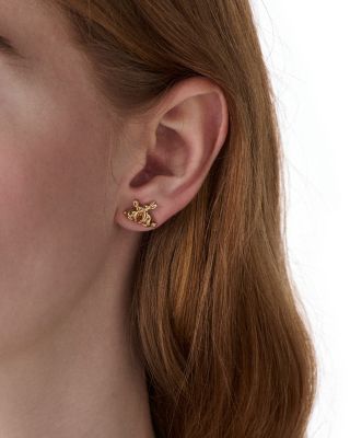 Love You, Mom Bunny Stud Earrings