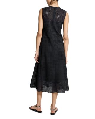 Eyelet Embroidered Midi Dress