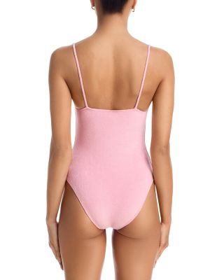 Three Tie Maillot One Piece Swimsuit
