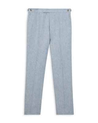 Atlantic Tailored Fit Linen Twill Suit Trousers