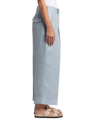 Cropped Darted Trousers