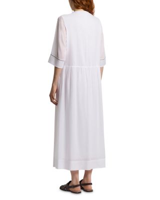 Midi Split Neck Dress