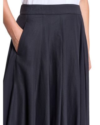 Pleated Midi Skirt