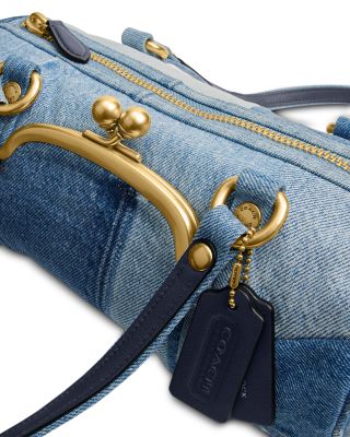 Medium Denim Barrel Bag