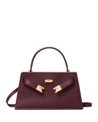 Lee Radziwell Mini Pebbled Leather Top Handle Bag 