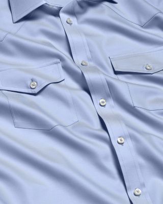 Trim Fit Twill Western Shirt