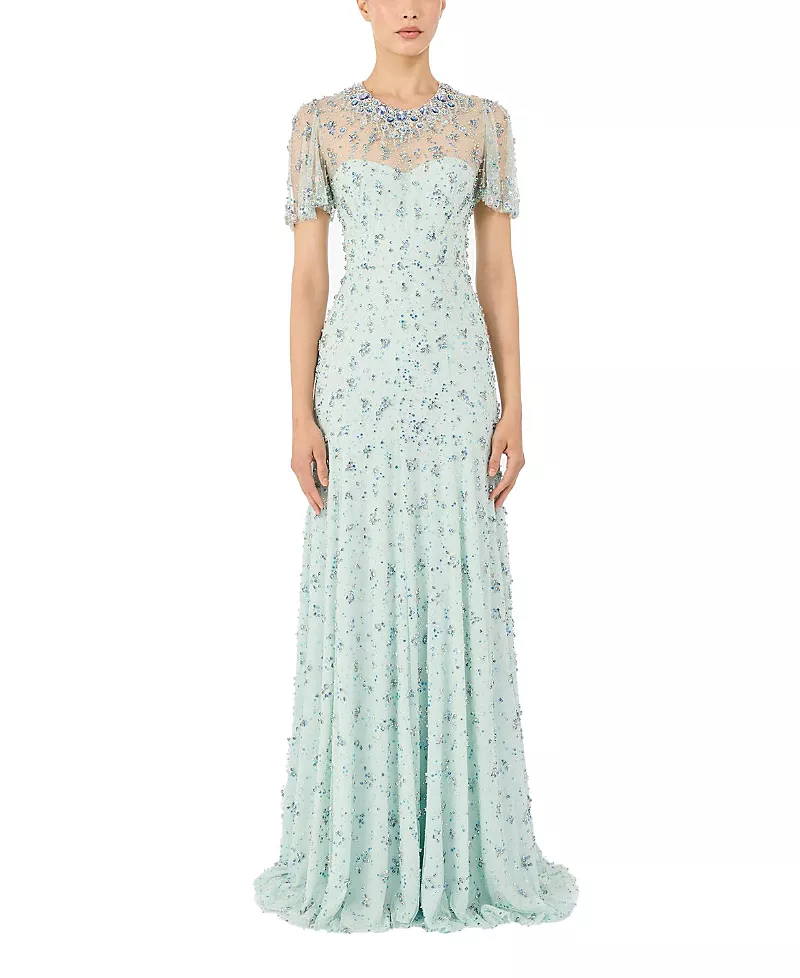 Jenny Packham Ambiance Beaded Maxi Dress