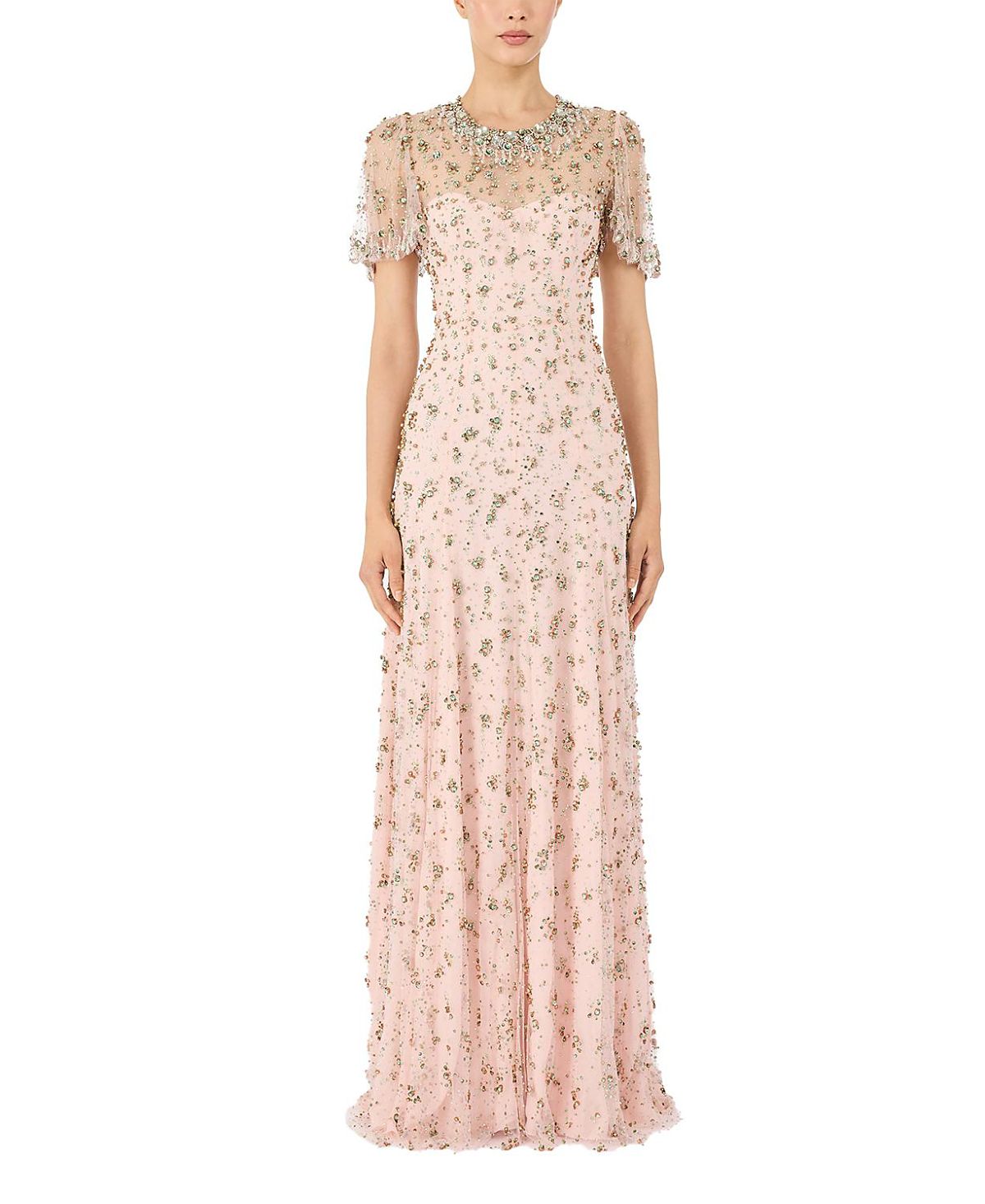 Jenny Packham Ambiance Beaded Maxi Dress