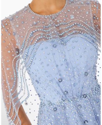 Oliver Beaded-Applique Maxi Dress