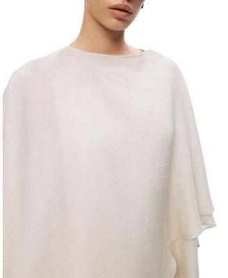  Fluid Cape Blouse