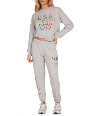  Spalding USA Butterflies Sweater