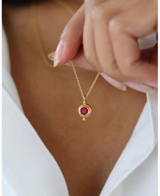 Birthstone Pendant Necklace