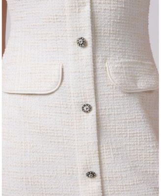 Girls' Short Sleeve Stretch Boucle Dress - Big Kid