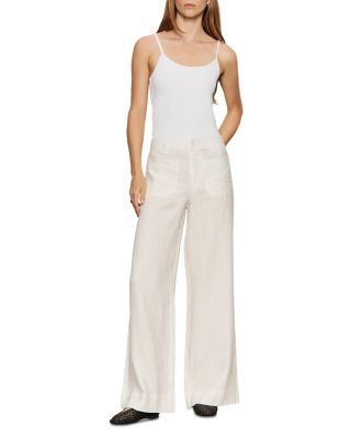 The Linen Marine Wide Leg Pants
