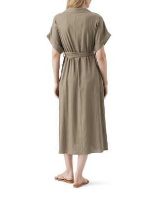  Amy Linen Nursing Shirt Dress
