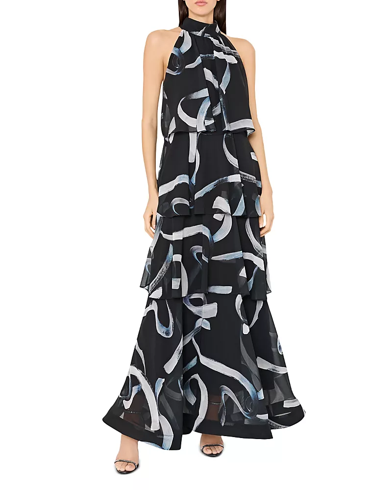 Milly Salem Chiffon Bell Dress