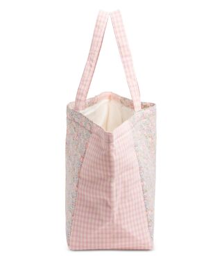 Large Printed Cotton Everything Tote Bag