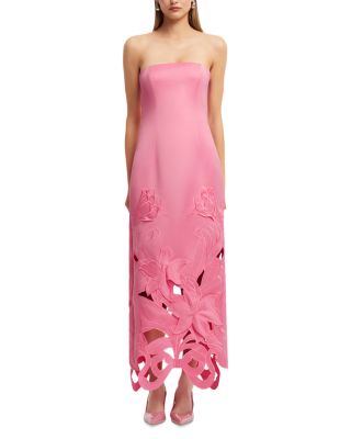 Rayna Appliqu&eacute; Bustier Maxi Dress