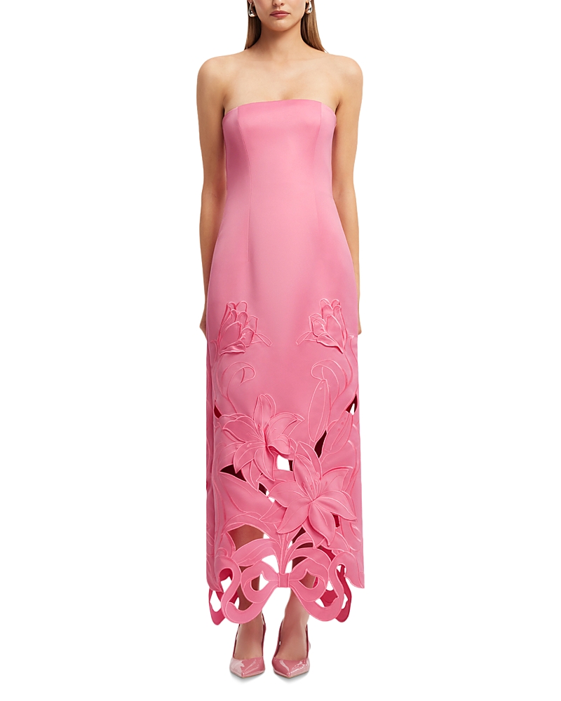 Leo Lin Rayna Applique Bustier Maxi Dress