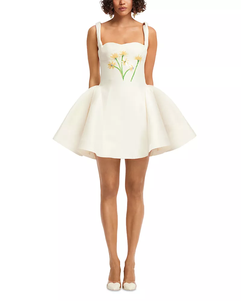 Leo Lin Ariel Embellished Mini Dress