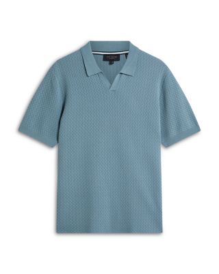 Luthen Short Sleeve Zig Zag Stitch Polo