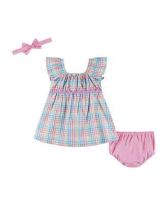  Girls' Plaid Dress Set - Baby
