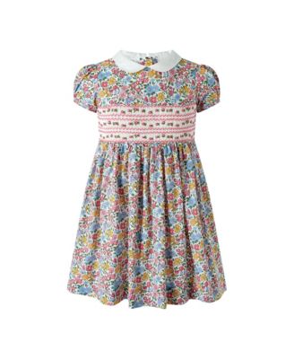 Girls' Ditsy Floral Smocked Dress - Little Kid, Big Kid