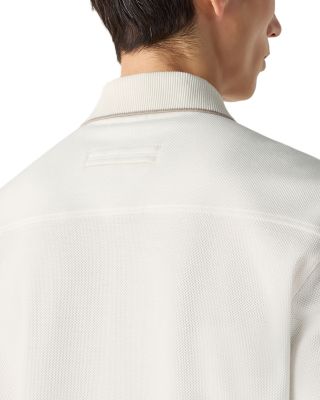 Cotton and Silk Polo Shirt