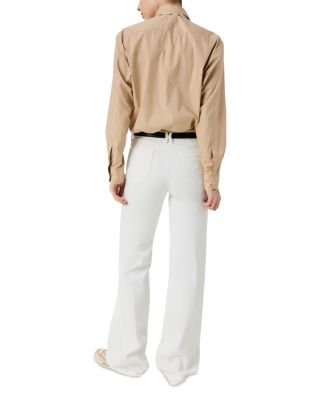 High Rise Flare Jeans in Optic White