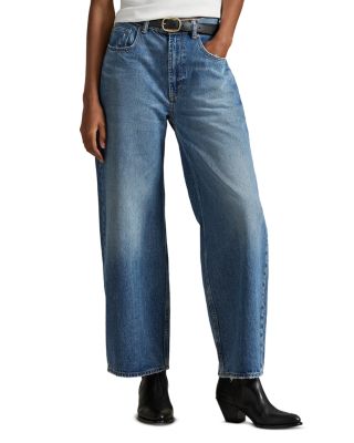 High Rise Wide Leg Jeans in Multi