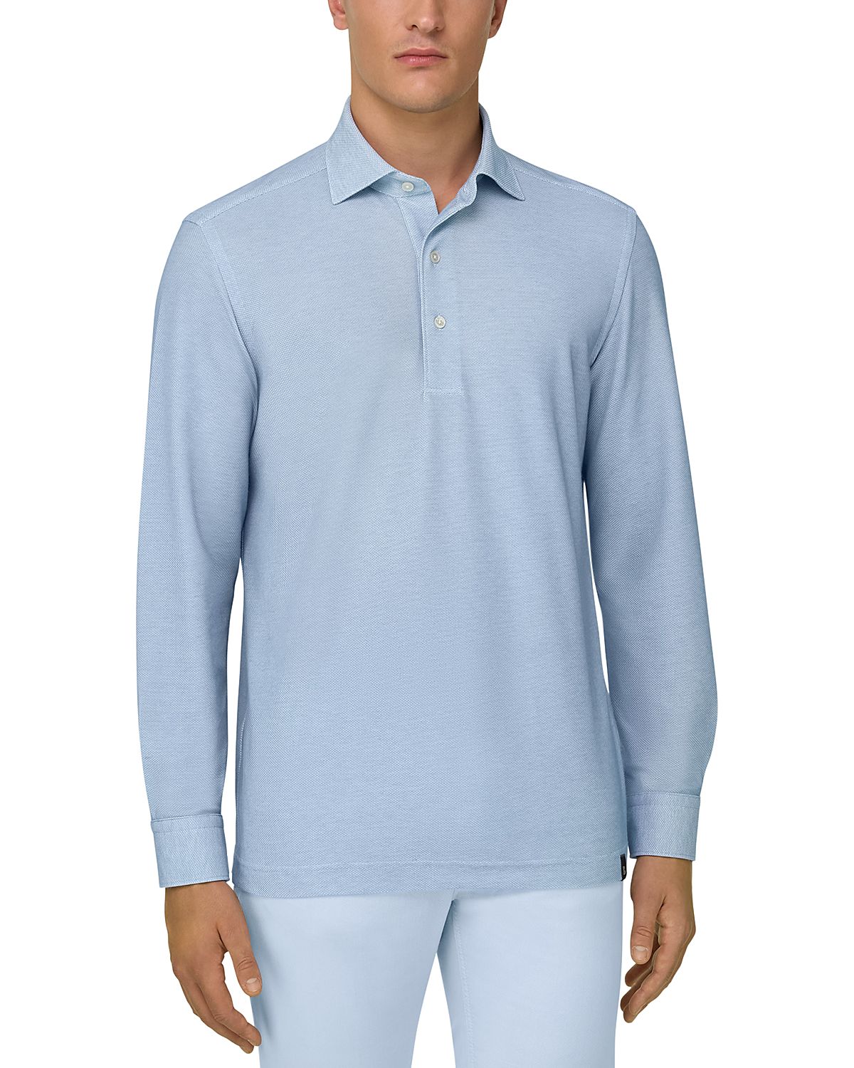 Boggi Milano Regular Fit Structured Polo Shirt