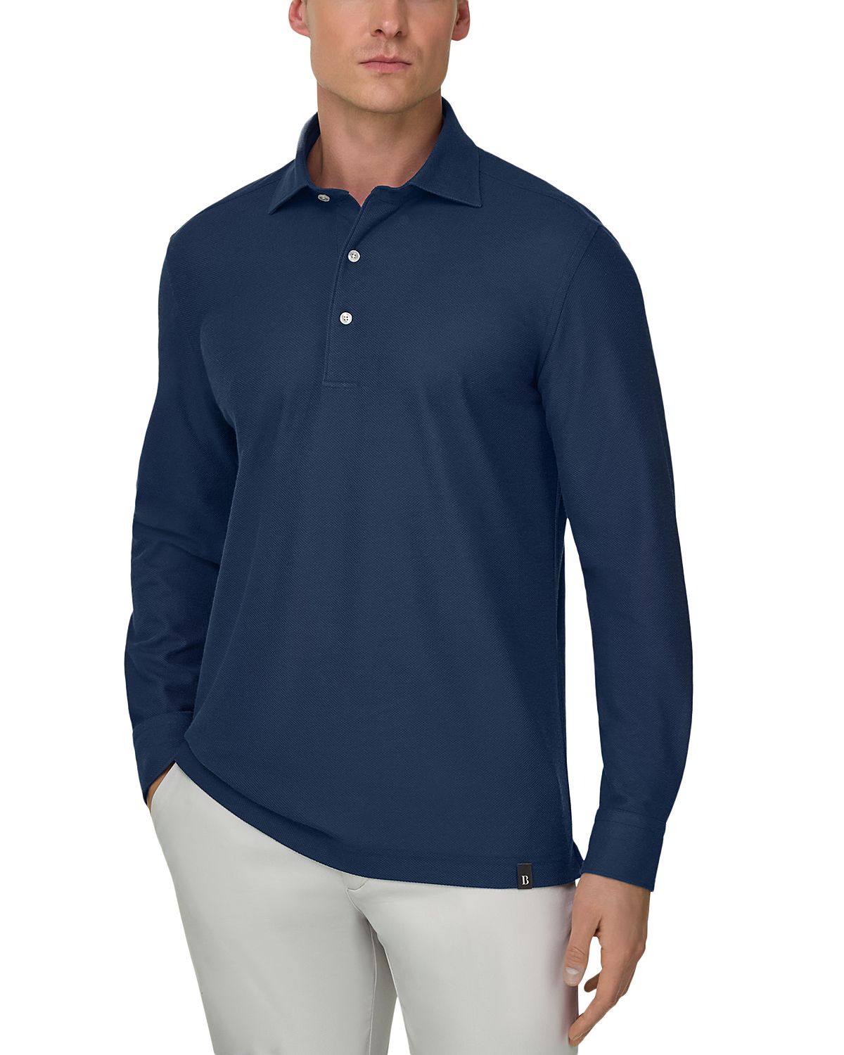 Boggi Milano Regular Fit Structured Polo Shirt