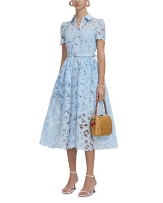 Lace Collared Midi Dress