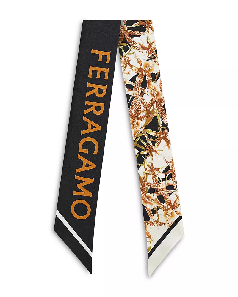Ferragamo Gaia Silk Bandeau Scarf