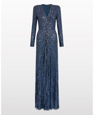  Eve Sequin-Embellished V-neck Dress