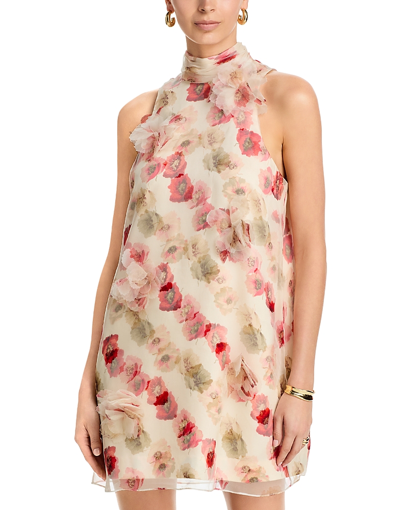 Cinq a Sept Floating Poppies Sylvia Dress