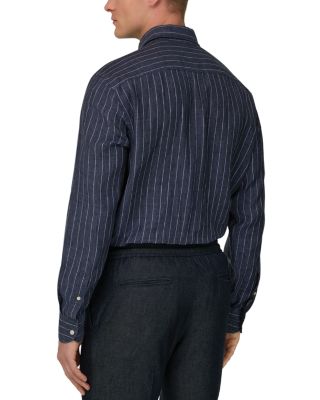 Regular Fit Stripe Linen Shirt