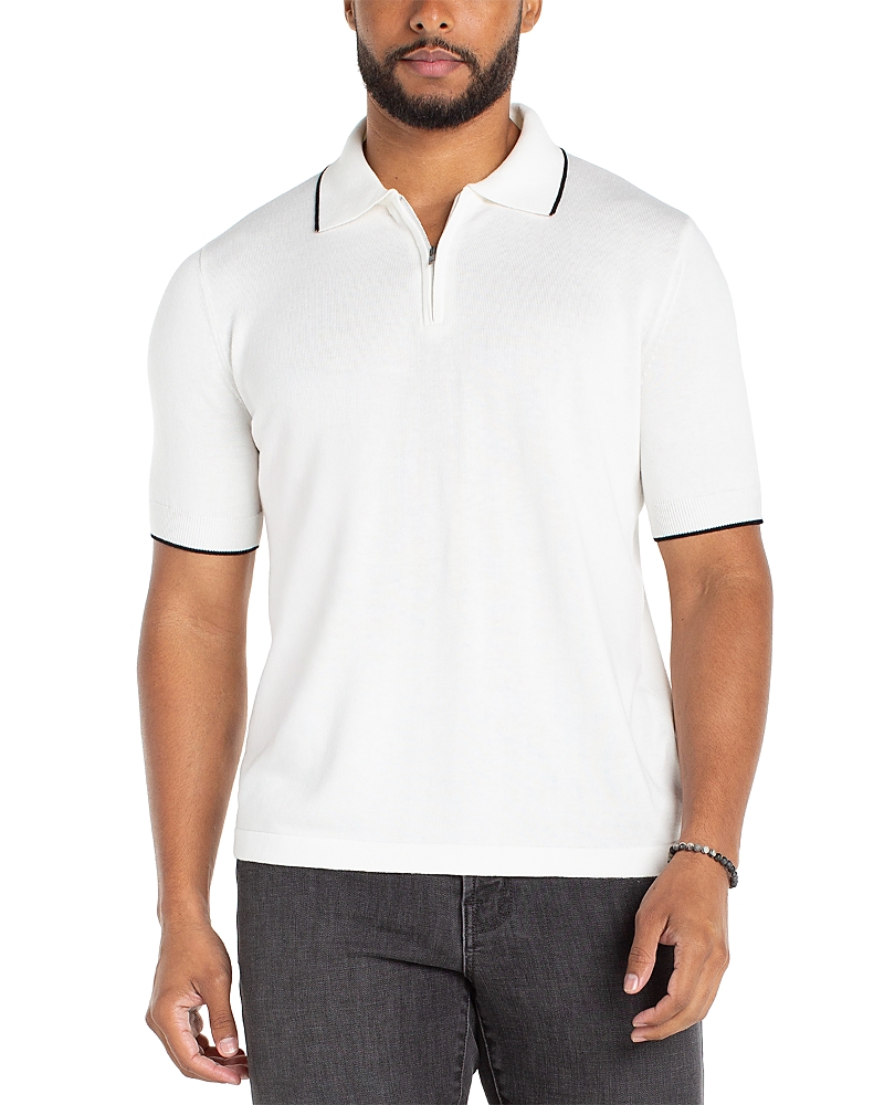 Liverpool Los Angeles Short Sleeve Zipper Sweater Polo