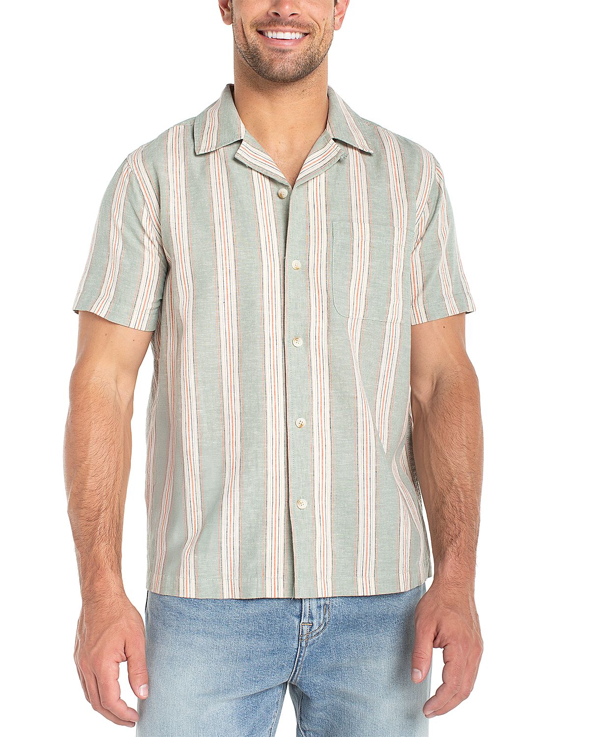 Liverpool Los Angeles Short Sleeve Button Up Shirt