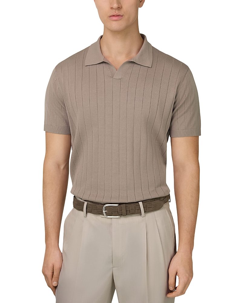 Boggi Milano Relaxed Fit Cotton Silk Polo Shirt