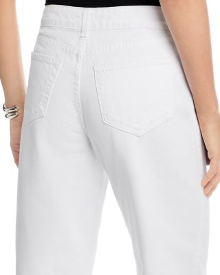 Liora High Rise Stovepipe Jeans in Blanc