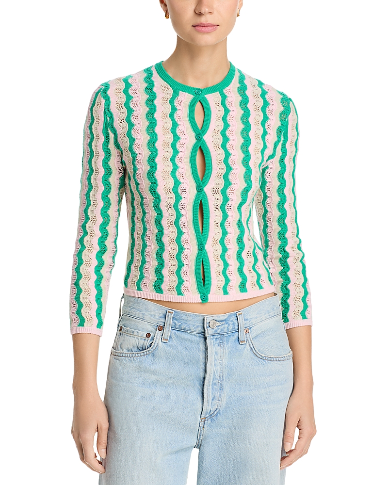 Mother The Crewneck Cardigan Sweater